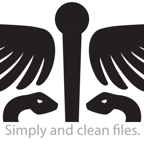 Medical Symbol - Caduceus Snake with Stick and Wings. Rod of Asclepius. Emblem for Drugstore. Pharmacy Icon. SVG TribaliumArtSF 