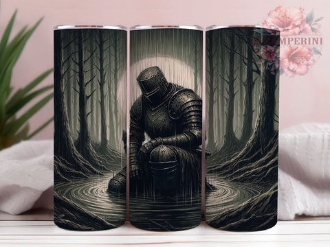 Medieval Knight Tumbler, Knight Design, Fantasy Drinkware, 20oz Tumbler, Sublimation Wrap, Historical Gifts, Armor Decor Sublimation Li Zamperini 
