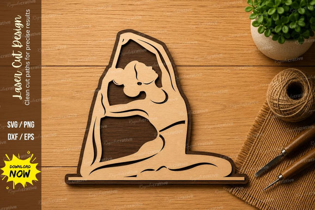 Meditating Koala Yoga Laser Cut SVG Design SVG Regulrcrative 