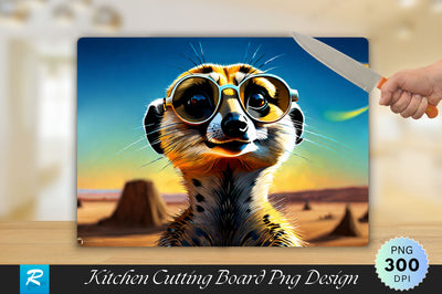 Meerkat Background Cutting Board Sublimation Regulrcrative 