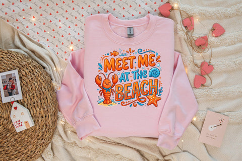 Meet Me At The Beach PNG Sublimation PaperPrintSVG 