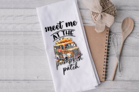 Meet Me At The Pumpkin Patch Kitchen Towel Sublimation Jagonath Roy 