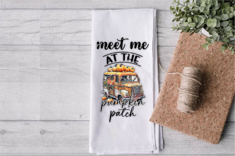 Meet Me At The Pumpkin Patch Kitchen Towel Sublimation Jagonath Roy 