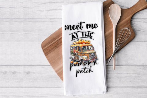 Meet Me At The Pumpkin Patch Kitchen Towel Sublimation Jagonath Roy 