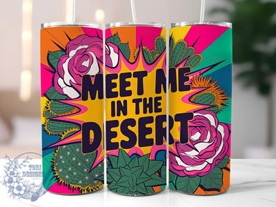 Meet Me Desert 20oz Tumbler, Meet Me in the Desert Quote, Country Mama Wrap, Floral Cowgirl Design, Western Style Sublimation, 20oz Tumbler Wrap, Sublimation Design PNG, Rustic Cowgirl Gift Sublimation ToriDesigns 