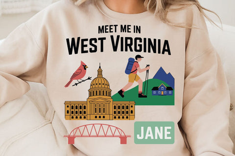Meet Me In West Virginia Jane SVG Angelina750 