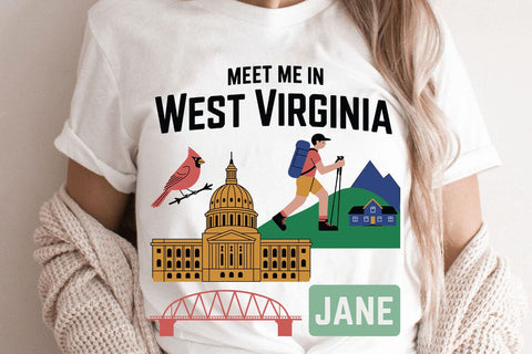 Meet Me In West Virginia Jane SVG Angelina750 