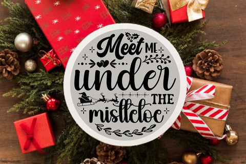 Meet me under the mistletoe SVG Angelina750 