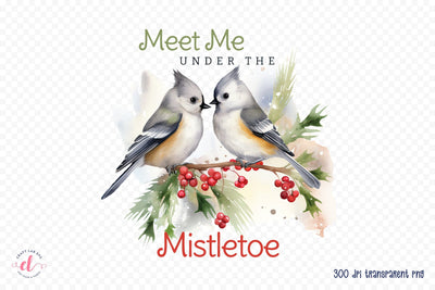 Meet Me Under the Mistletoe - Winter PNG Sublimation Sublimation CraftLabSVG 