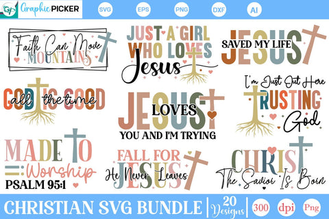 Mega Christian SVG Bundle, Christian SVG Bundle, Faith SVG bundle, SVGs,Quotes and Sayings,Food & Drink,On Sale, Print & Cut SVG DesignPlante 503 