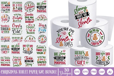 Mega Christmas Farmhouse Bundle, Christmas Big Bundle, SVGs, Food & Drink, Print & Cut, Quotes and Sayings SVG DesignPlante 503 