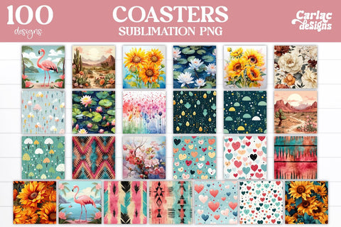 Mega Coaster Bundle Sublimation Carla C Designs 