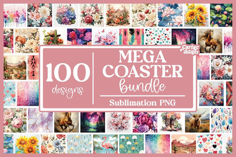 Mega Coaster Bundle Sublimation Carla C Designs 