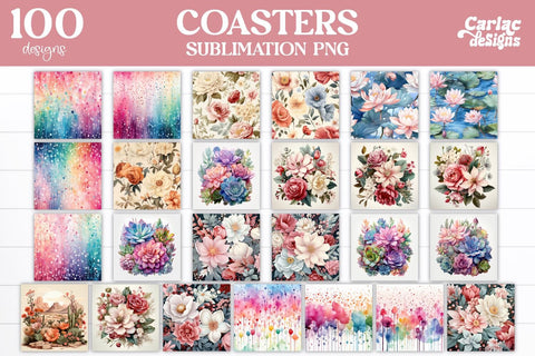 Mega Coaster Bundle Sublimation Carla C Designs 