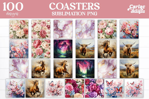 Mega Coaster Bundle Sublimation Carla C Designs 