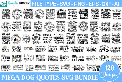 Mega Dog Quotes SVG Bundle, Dog Quotes SVG Bundle, Huge SVG Bundle, SVGs,Quotes and Sayings,Food & Drink,On Sale, Print & Cut SVG DesignPlante 503 