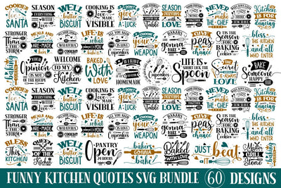 Mega Funny kitchen Quotes Svg Bundle ,SVGs,Quotes and Sayings,Food & Drink,On Sale, Print & Cut SVG designmaster24 