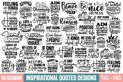 Mega Inspirational SVG Bundle, Motivational Quotes SVG,SVGs,Quotes and Sayings,Food & Drink,On Sale, Print & Cut SVG designmaster24 