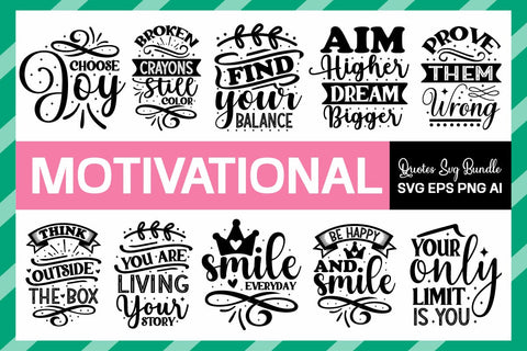 Mega Inspirational SVG Bundle, Motivational Quotes SVG,SVGs,Quotes and Sayings,Food & Drink,On Sale, Print & Cut SVG designmaster24 