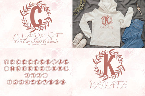 Mega Value Monogram + Holiday Font Bundle Font Dm Letter Studio 