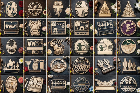 Mega Wall Art Bundle laser Cut svg Bundle , laser cut bundle svg SVG Regulrcrative 