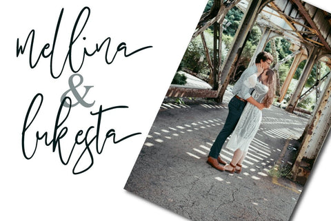 Megidame Signature Typeface Font Fadeline Std. 