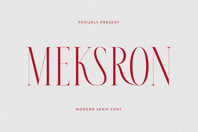 Meksron - Modern Serif Font Font Letterena Studios 