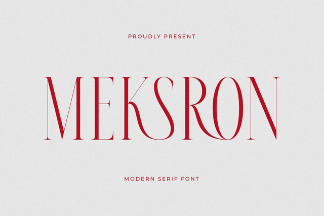 Meksron - Modern Serif Font Font Letterena Studios 