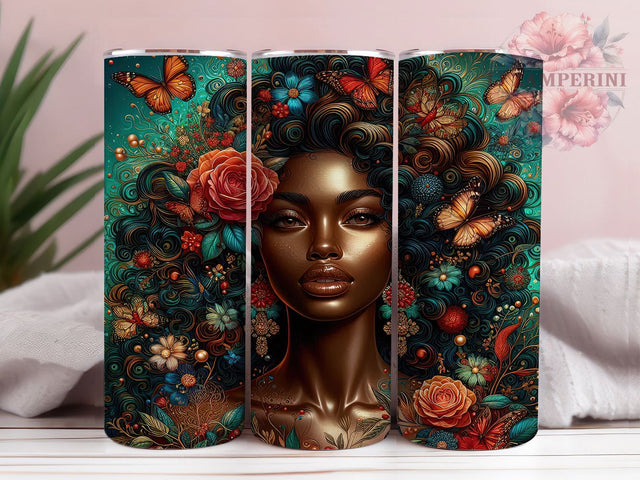 Melanin Black Queen Pride Tumbler Wrap, Black Woman Sublimation, Black Girl Magic Png, Melanin Queen Tumbler, 20oz Skinny Tumbler Png, Afro Woman Tumbler Wrap, Black Pride Png Sublimation Li Zamperini 