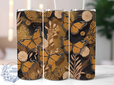 Melanin Butterfly Queen Tumbler, Black Pride Tumbler, Stylish 20oz Wrap, Sublimation Design, Trendy Gift Idea, Melanin Queen Wrap, Butterfly Pride Tumbler Sublimation ToriDesigns 