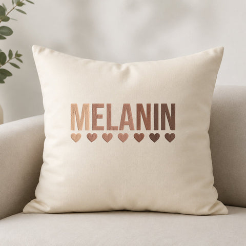 Melanin Embroidery Design – Melanin Pride Typography Brown Skin Hearts Machine Embroidery File Embroidery/Applique DESIGNS PatternFeed8 