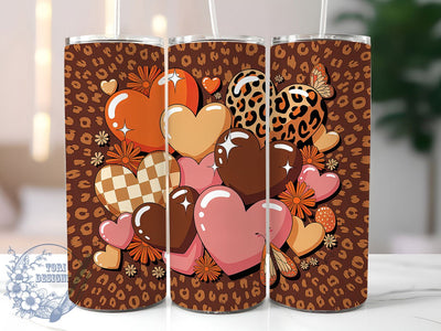 Melanin Love Hearts Tumbler, Black Pride Tumbler, Stylish 20oz Wrap, Sublimation Design, Trendy Gift Idea, Melanin Love Wrap, Heart Pride Tumbler Sublimation ToriDesigns 