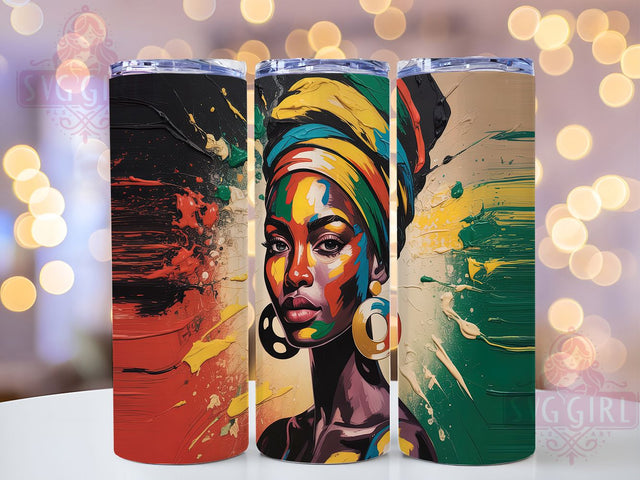 Melanin Magic Black Pride Tumbler, Black Girl Magic, Melanin Queen Gift, Black Beauty Design, Afrocentric Tumbler, Black Pride Present, Empowering Woman Cup Sublimation SvggirlplusArt 
