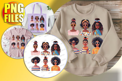 Melanin Portrait Sublimation Art Sublimation afrosvg 