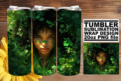 Melanin Queen - 20oz Tumbler Sublimation Sublimation afrosvg 