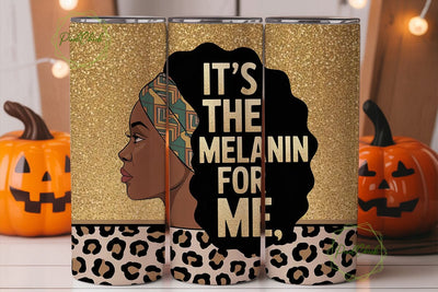 Melanin Queen 20oz Tumbler Wrap Sublimation PixelChick 