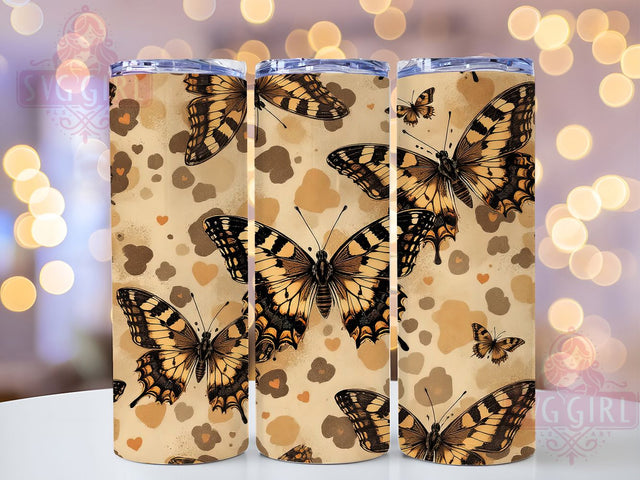 Melanin Queen Butterfly Tumbler Wrap, Butterfly Sublimation PNG, 20oz Black Girl Magic Tumbler, Afrocentric Design, Melanin Queen Wrap, Empowerment Tumbler PNG, Beautiful Black Art Sublimation SvggirlplusArt 