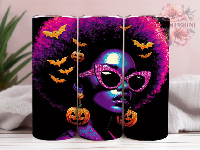 Melanin Spooky Queen Mama Tumbler Wrap, Spooky Queen Sublimation, Halloween Mama Tumbler, 20oz Skinny Tumbler Png, Black Girl Halloween, Melanin Spooky Season, Black Woman Sublimation Sublimation Li Zamperini 