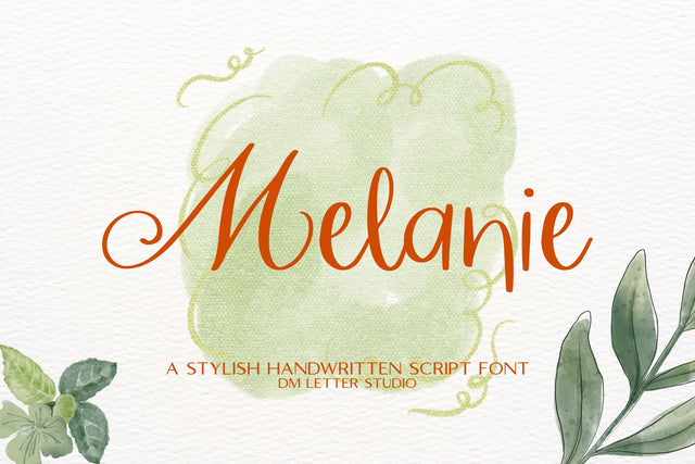 Melanique Font Dm Letter Studio 