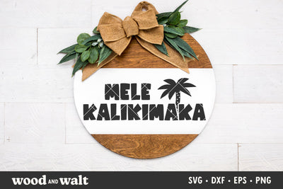 Mele Kalikimaka SVG | Hawaiian Christmas SVG SVG Wood And Walt 