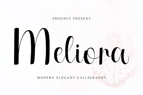 Meliora - Elegant Script Font Font Masyafi Studio 