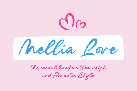 Mellia Love Font gatype 