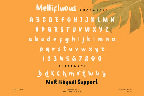 Mellifluous - Handwritten Font Font Alpaprana Studio 