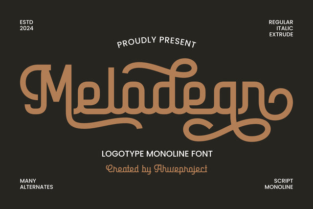 Melodean Font ahweproject 
