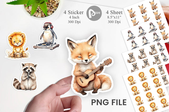 Melody Baby Beats Sticker Sublimation artnoy 