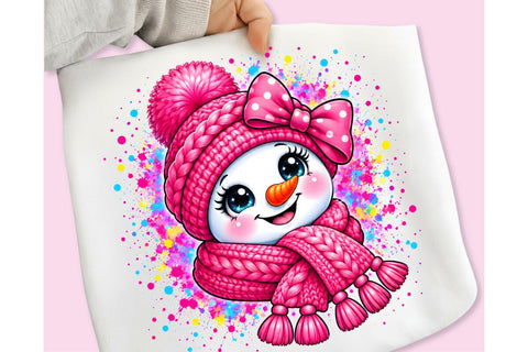 Meltdown Snowman Christmas Sublimation PNG Sublimation DesignPlante 503 