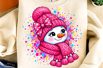 Meltdown Snowman Christmas Sublimation PNG Sublimation DesignPlante 503 