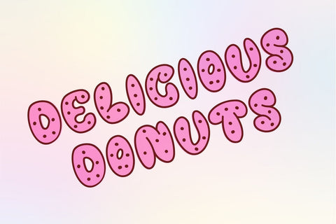 Melted Donuts Font Afandi Studio 