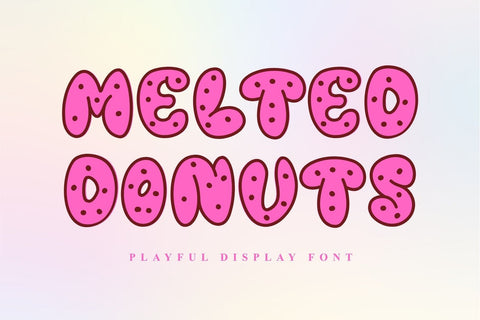 Melted Donuts Font Afandi Studio 