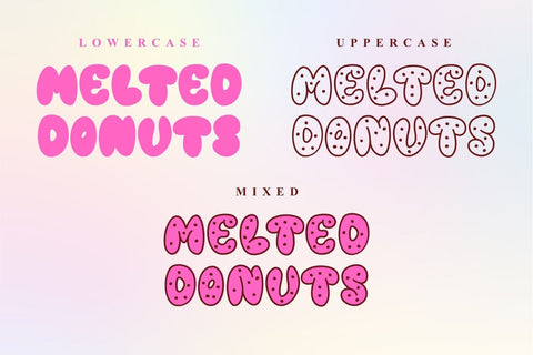 Melted Donuts Font Afandi Studio 
